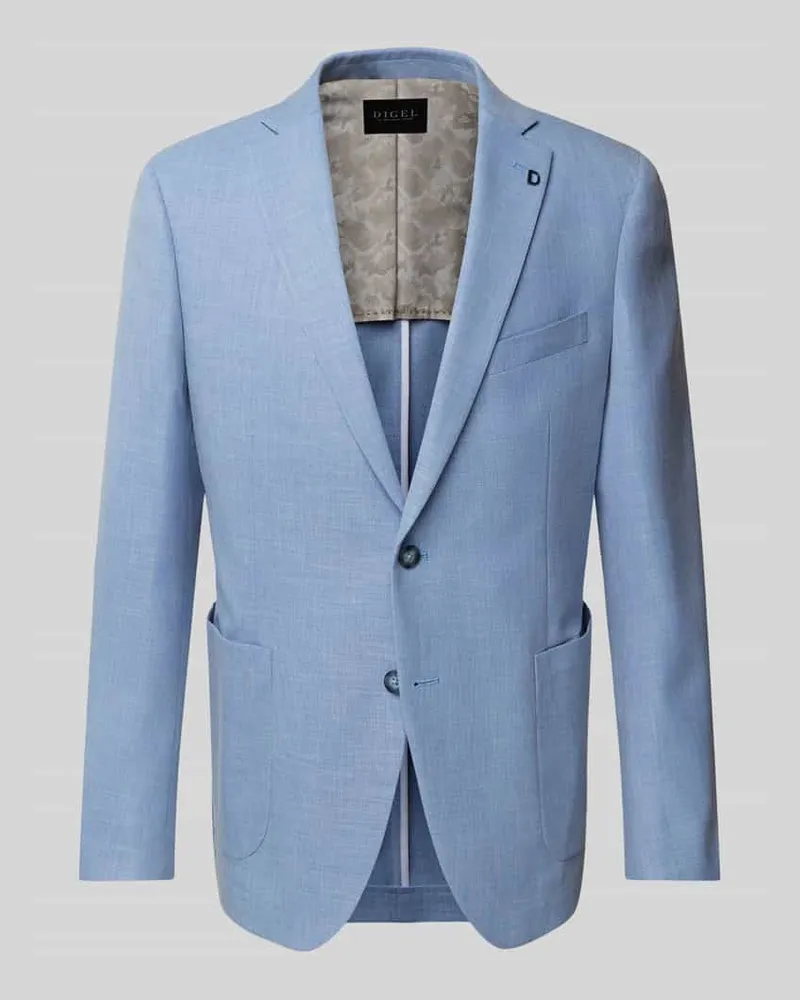 Digel Modern Fit Sakko mit aufgesetzten Taschen Modell 'Edward Hellblau