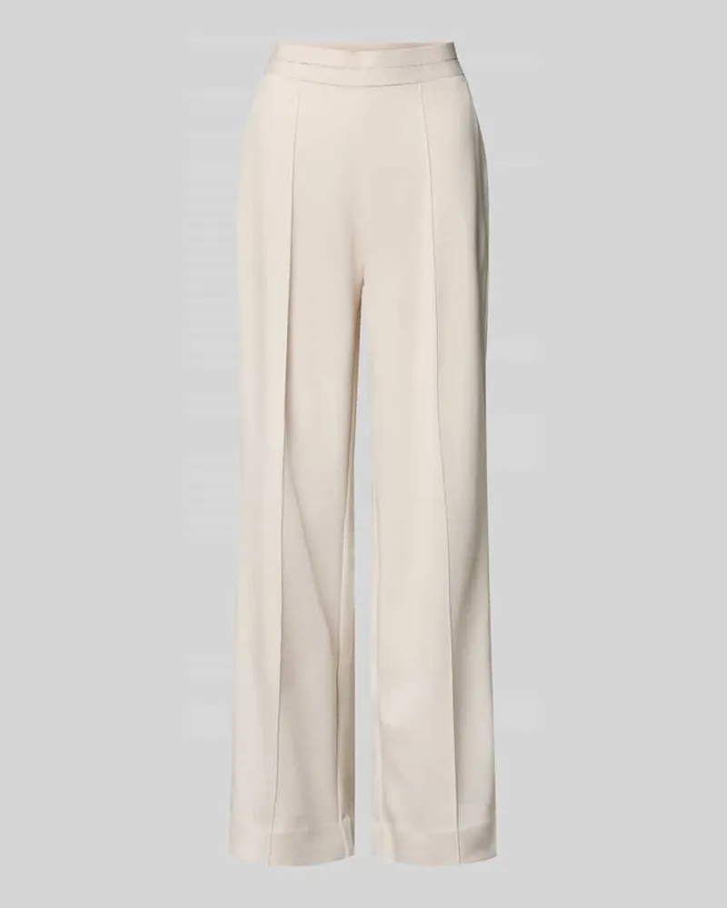 monari Wide Fit Stoffhose mit Viskose-Anteil Modell 'Lurex Ecru