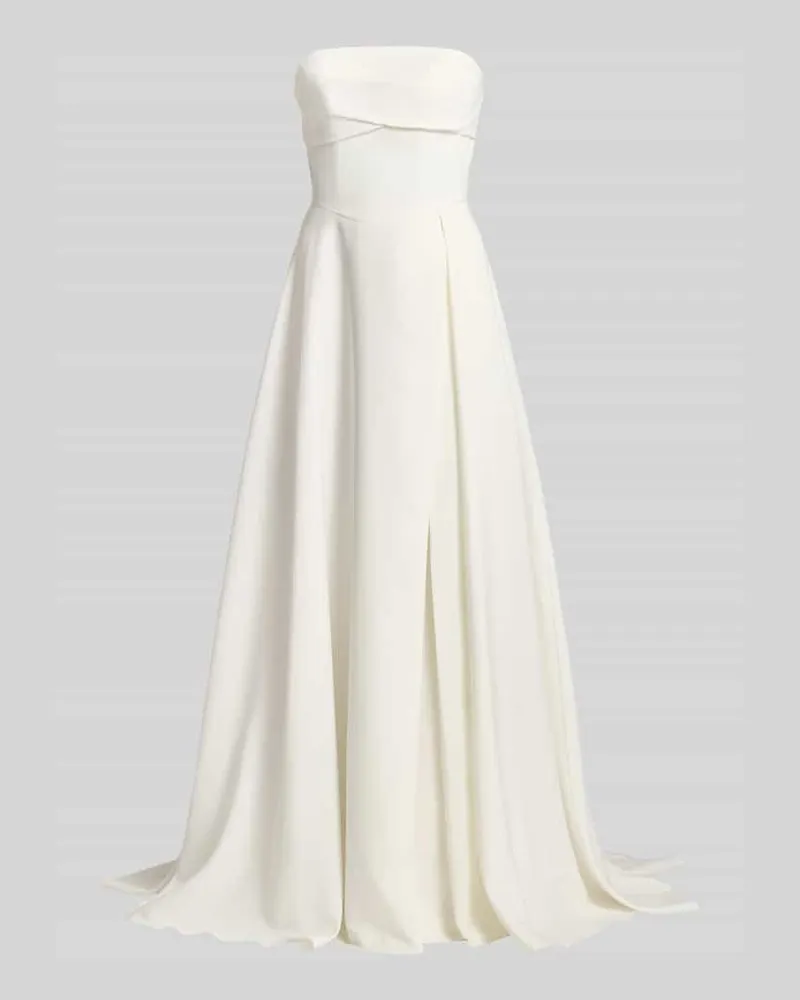 LUXUAR Abendkleid im Off-Shoulder-Look Offwhite
