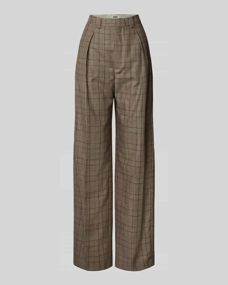 Drykorn Wide Fit Stoffhose aus reiner Schurwolle Modell 'ADUCT Beige