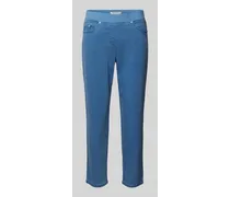 Slim Fit Jeans mit verkürztem Schnitt Modell 'Pamina