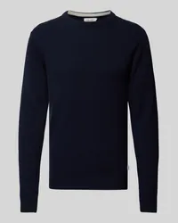 Casual Friday Strickpullover mit Strukturmuster Modell 'Karl Marine