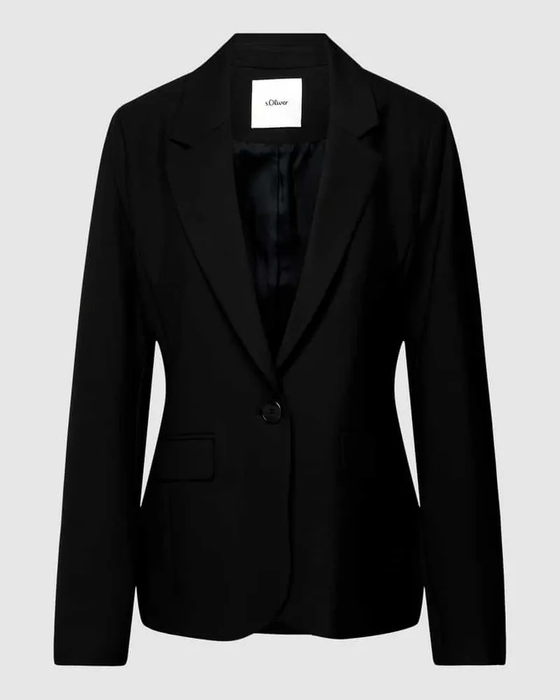 S.Oliver Blazer mit Knopfverschluss Black