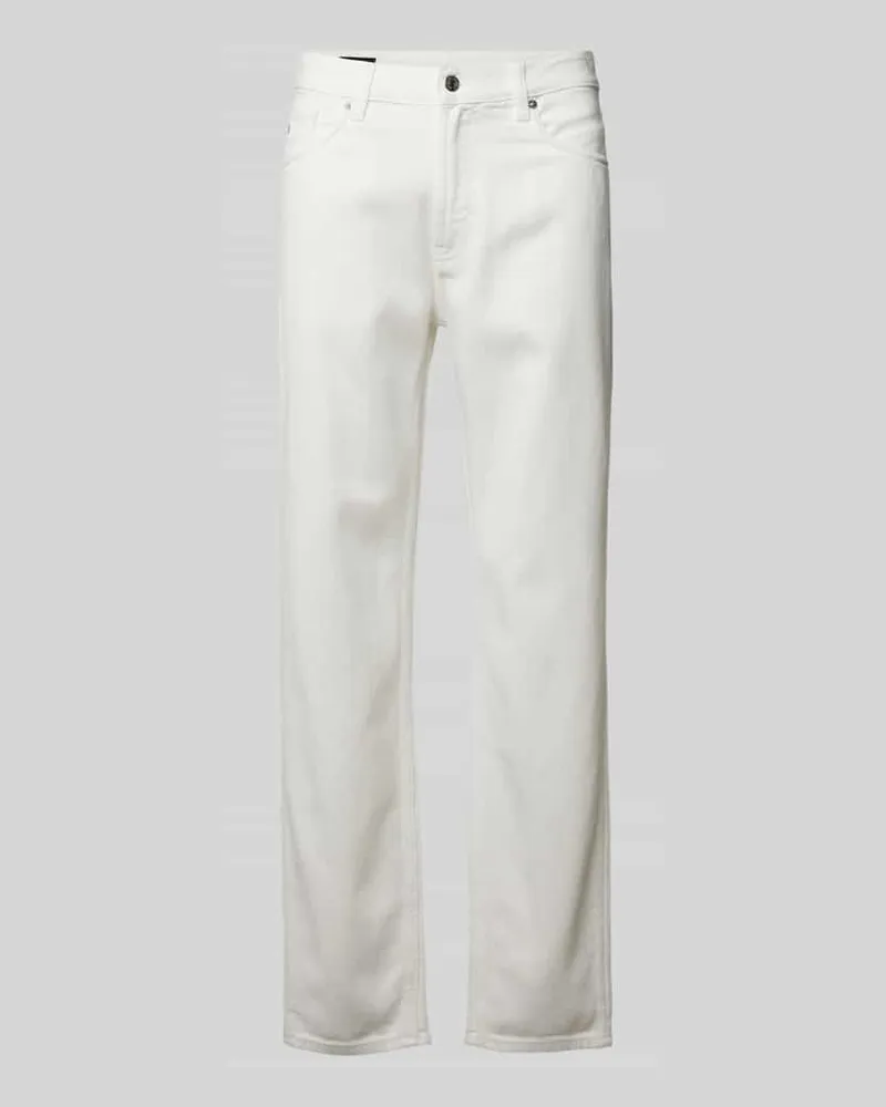 Emporio Armani Stoffhose mit 5-Pocket-Design Weiss