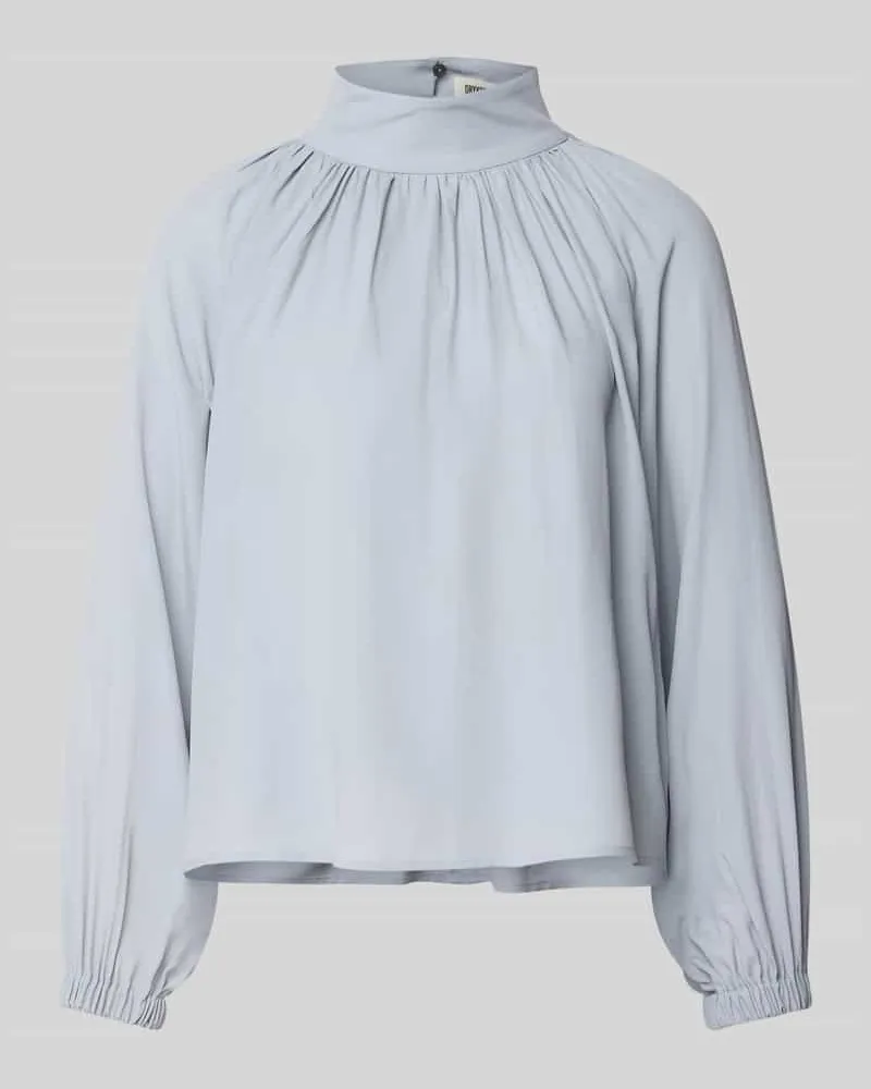 Drykorn Regular Fit Bluse mit Seiden-Anteil Modell 'DUMONDA Hellblau