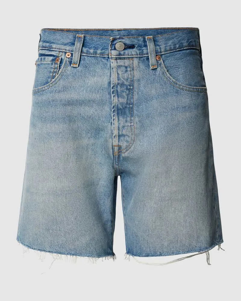 Levi's Regular Fit Jeansshorts mit Knopfverschluss Hellblau