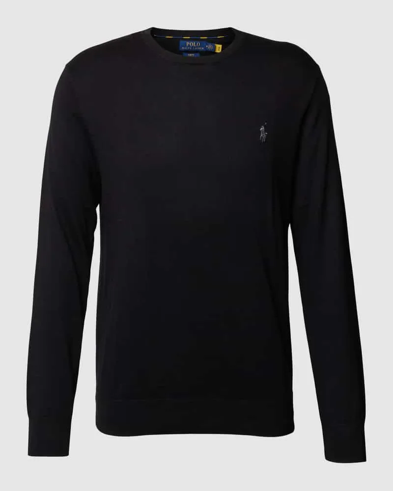 Ralph Lauren Longsleeve mit Logo-Stitching Black