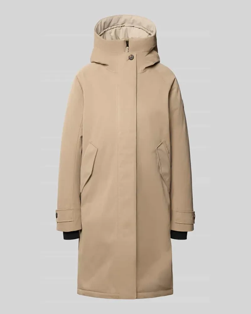 Didriksons 1913 Parkamantel mit Kapuze und Thermore Füllung Beige
