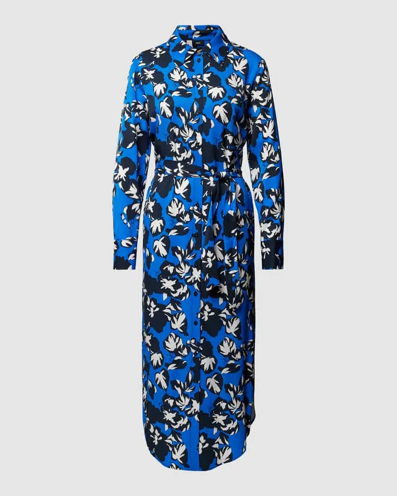 JOOP! Midikleid mit Allover-Print Royal