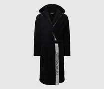 Bademantel mit Label-Print