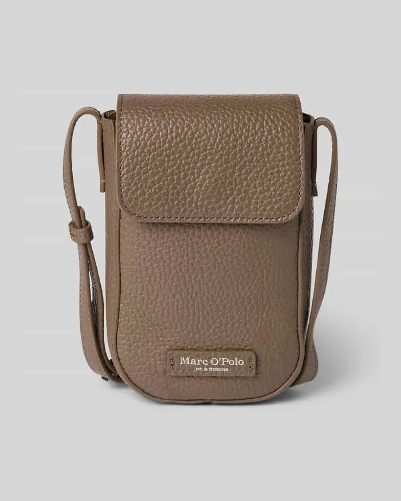 Marc O'Polo Umhängetasche aus echtem Leder Hellbraun
