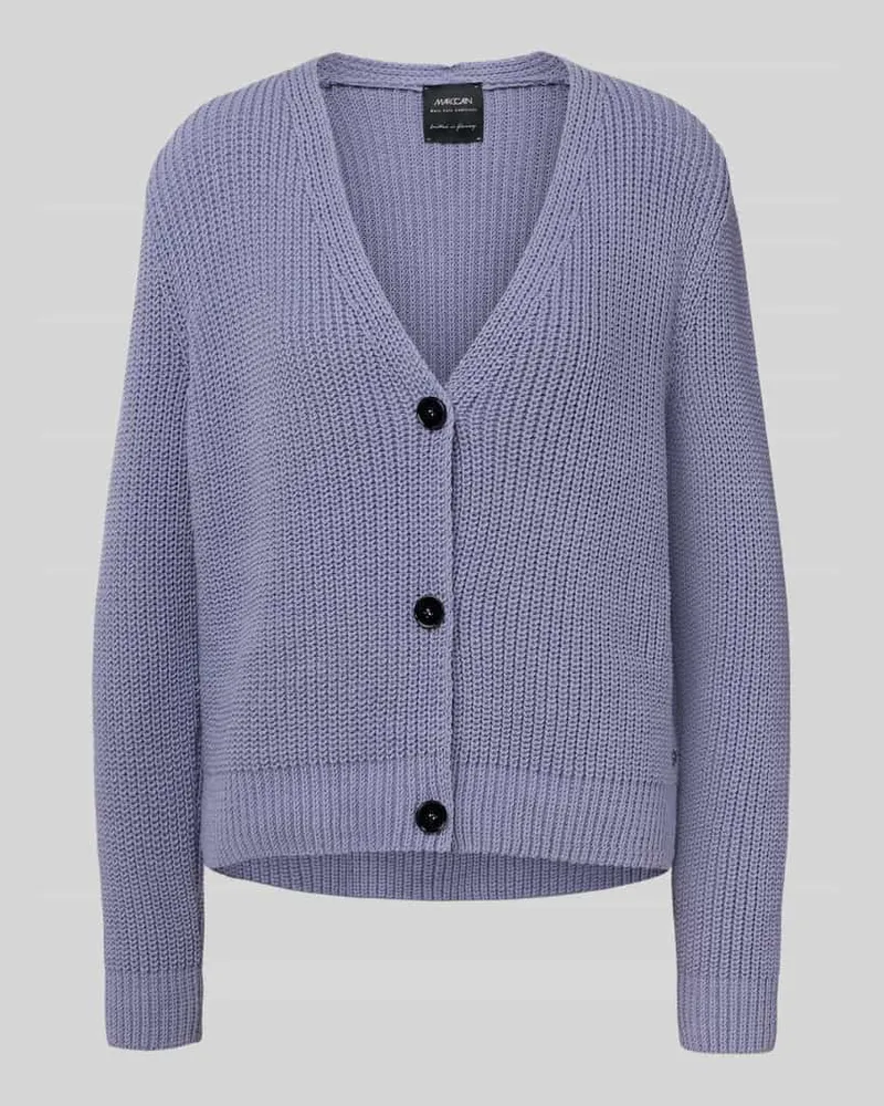 Marc Cain Regular Fit Strickjacke mit v-Ausschnitt Lavender