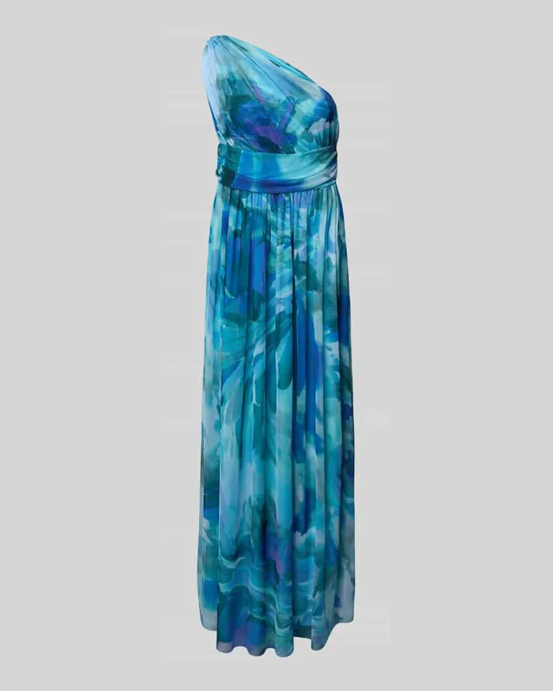 Swing Abendkleid mit Taillenband und One-Shoulder-Träger Ocean