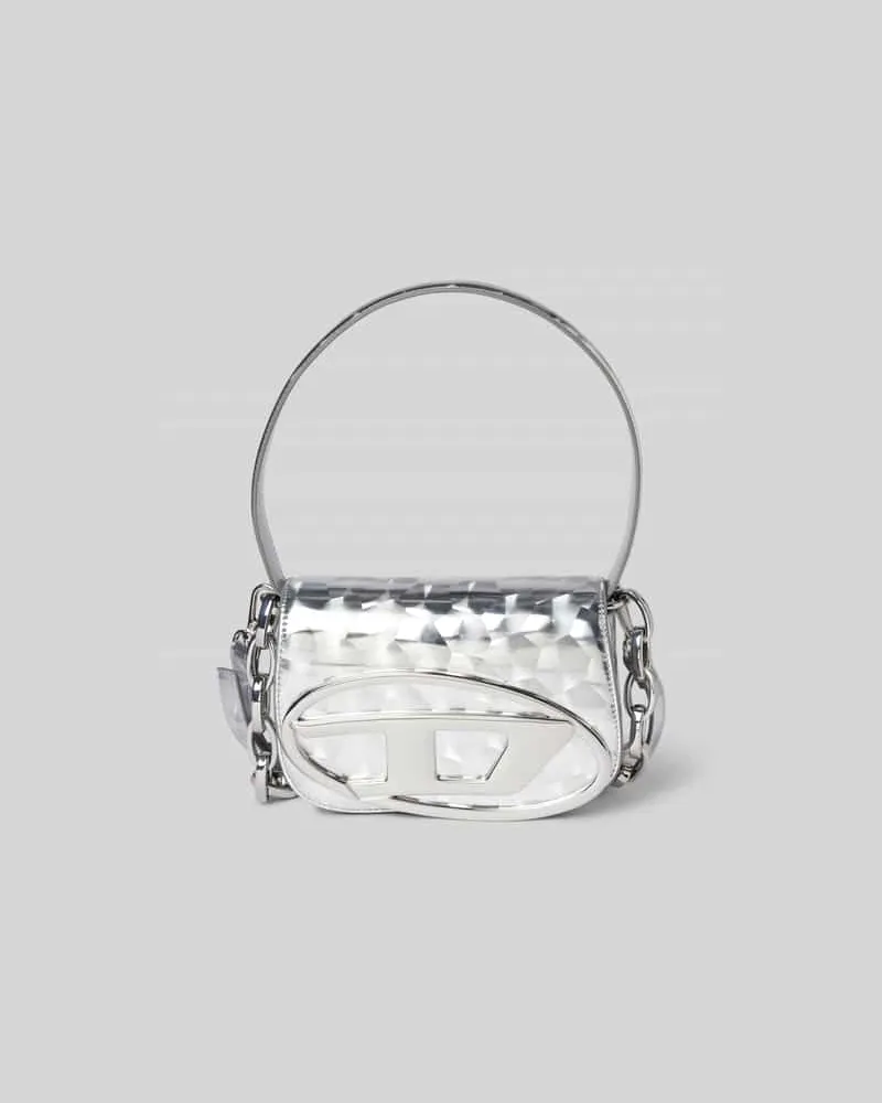Diesel Crossbody Bag mit Allover-Muster Silber