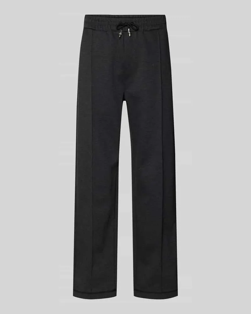 HUGO BOSS Regular Fit Sweatpants aus Baumwoll-Mix Modell 'DINETO Anthrazit