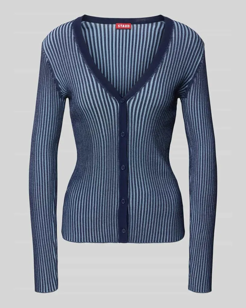 STAUD Strickcardigan mit Strukturmuster Marine