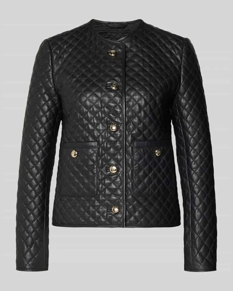 JOOP! Regular Fit Lederjacke in Stepp-Optik Modell 'Louise Black