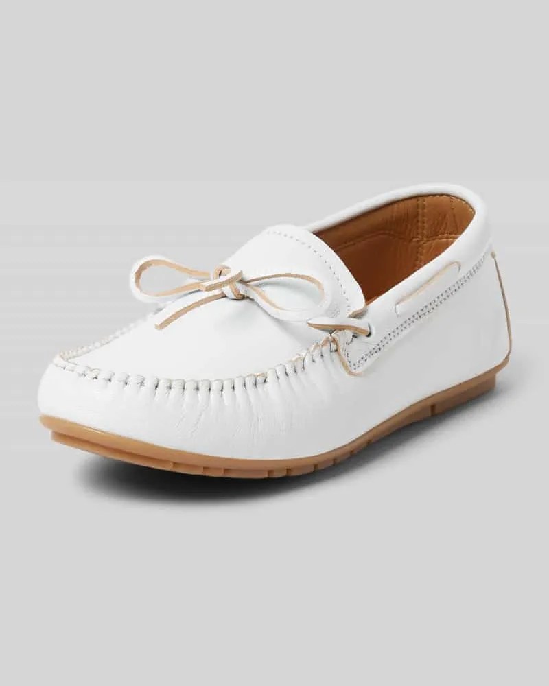 Marc O'Polo Slipper mit Zierschleife Weiss