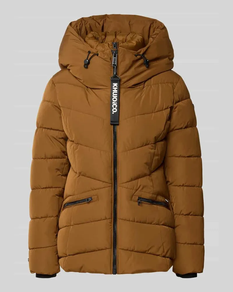 khujo Steppjacke mit Kapuze und Label-Detail Modell 'HERSCH2 Hazel