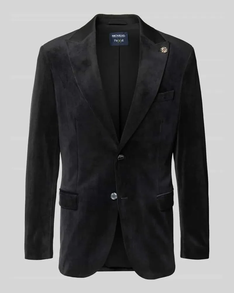 McNeal Regular Fit Sakko mit Reverskragen Black