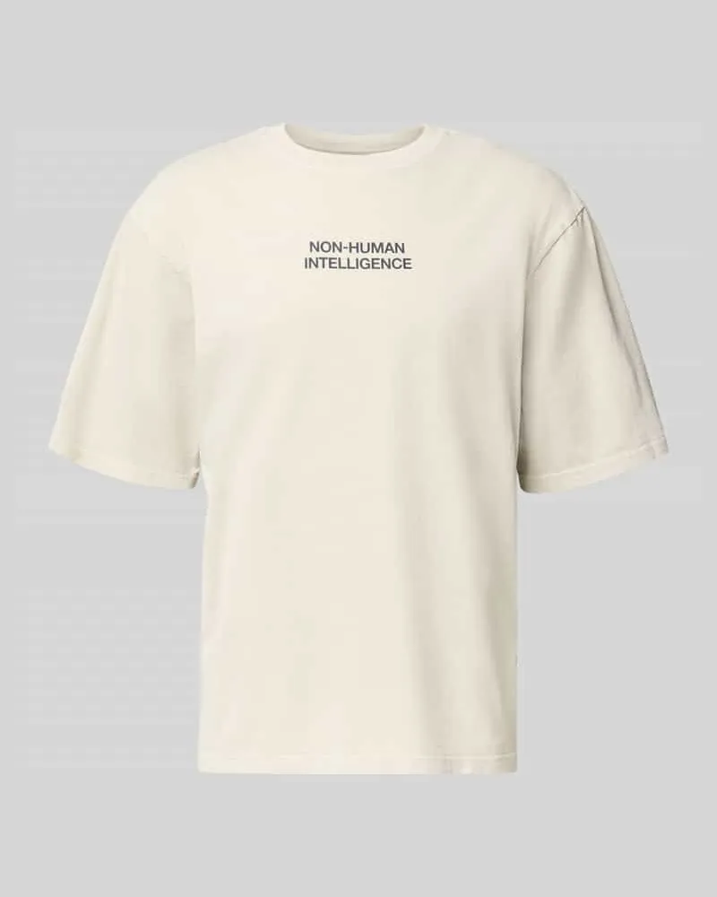 Wood Wood T-Shirt mit Rundhalsausschnitt Modell 'Gary Offwhite