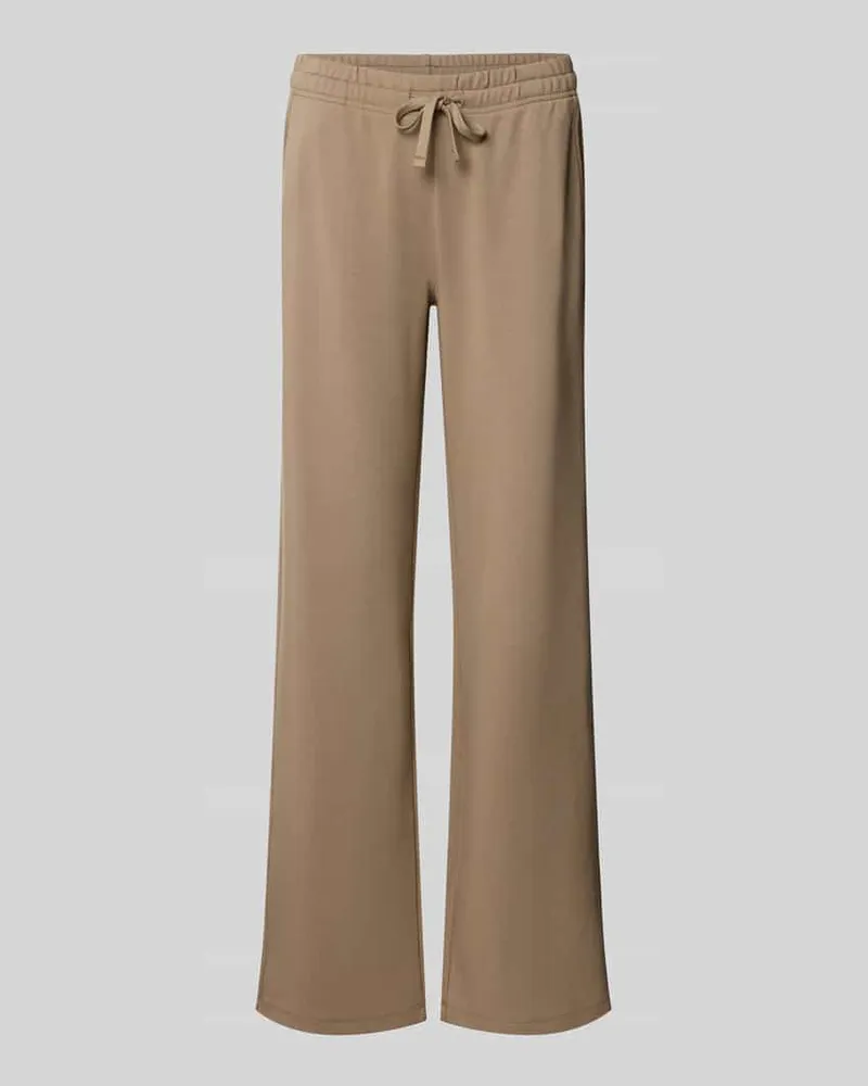 Juvia Flared Fit Sweatpants mit Tunnelzug Beige