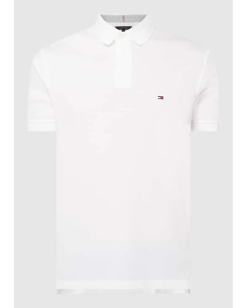 Tommy Hilfiger Regular Fit Poloshirt aus Piqué Weiss