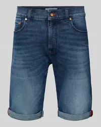 Pierre Cardin Jeansshorts mit Eingrifftaschen Modell 'Lyon Dunkelblau