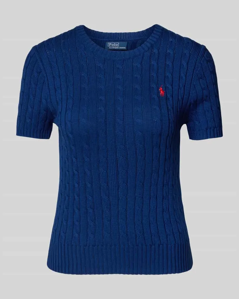 Ralph Lauren Strickpullover mit 1/2-Arm Blau