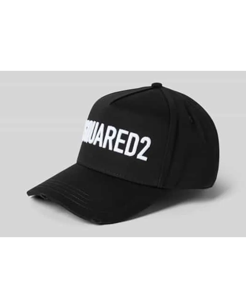 Dsquared2 Basecap mit Label-Stitching Black