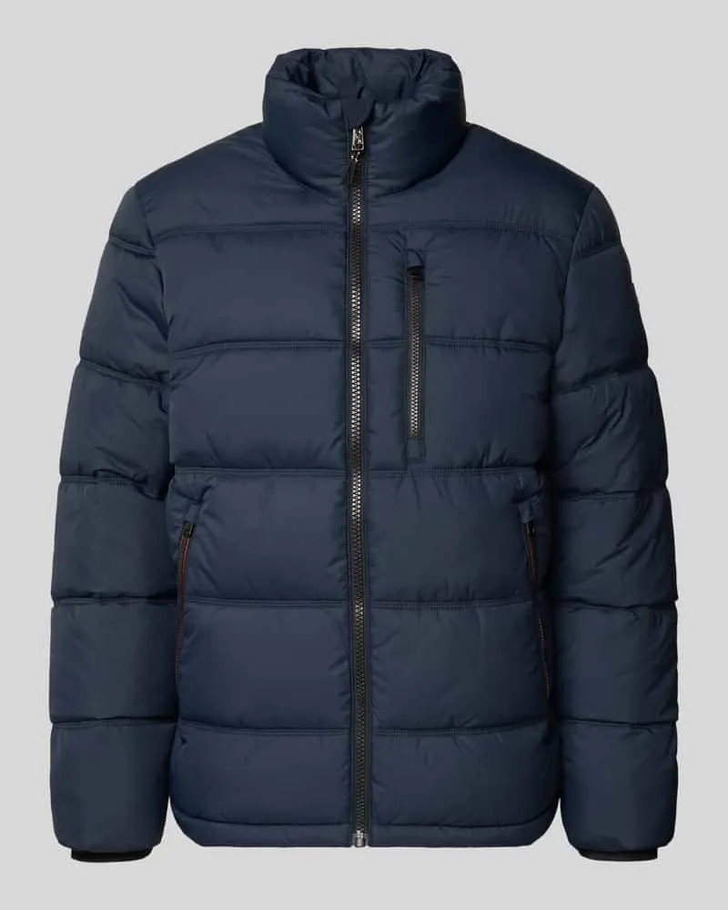 Tom Tailor Regular Fit Steppjacke mit Stehkragen Marine
