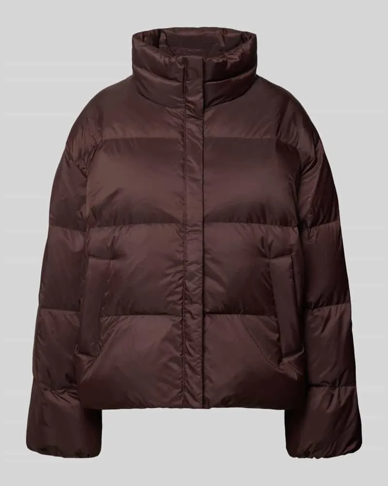 Closed Jacke mit Stehkragen und Eingrifftaschen Schoko