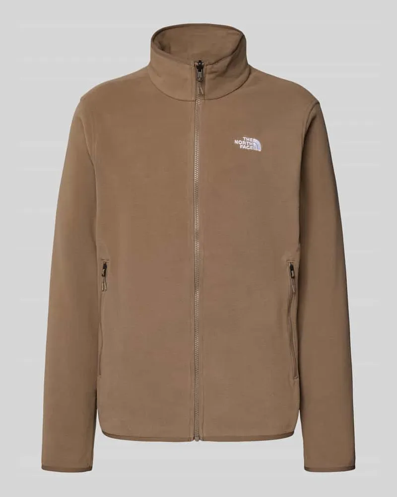 The North Face Sweatjacke mit Stehkragen Hellbraun
