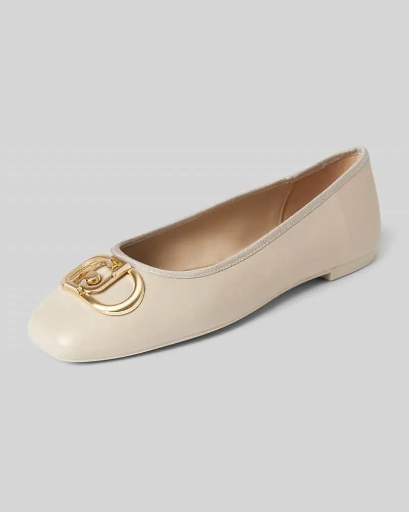 Liu Jo Ballerinas mit Label-Detail Modell 'DAFNE Offwhite