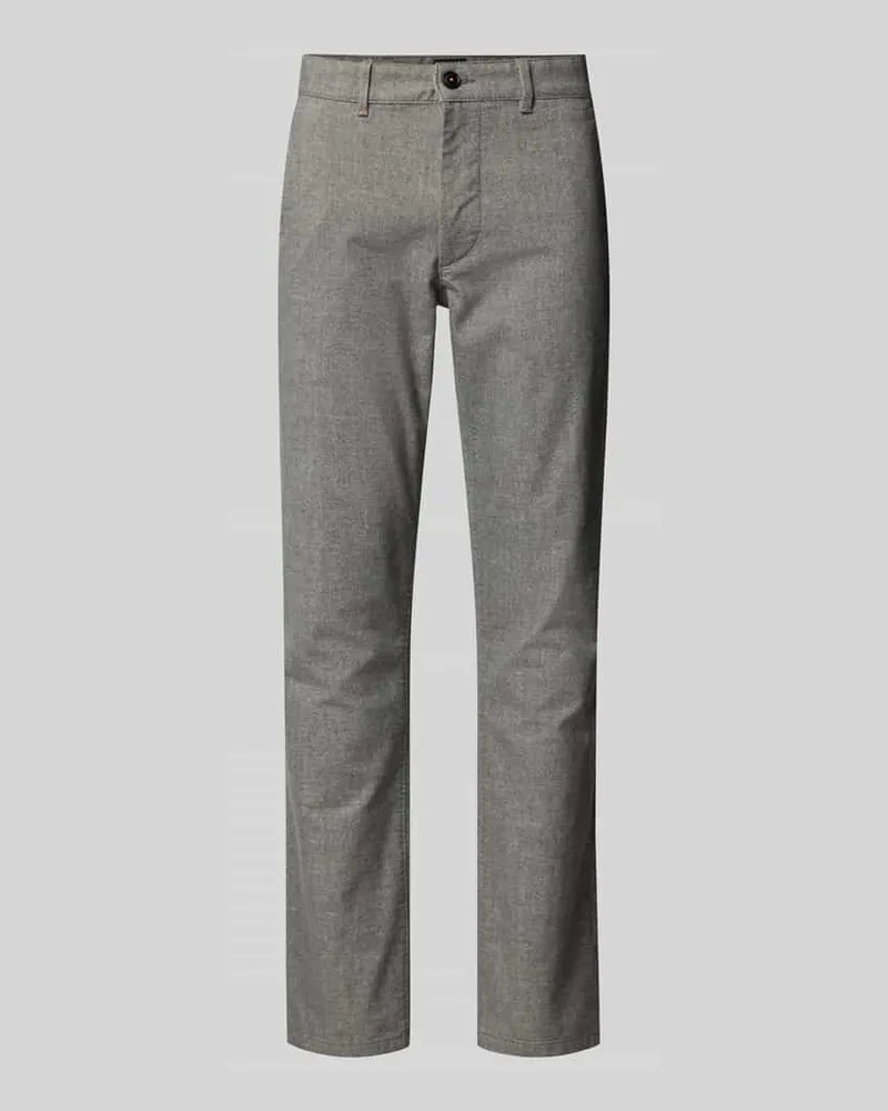 HUGO BOSS Slim Fit Chino aus Baumwoll-Mix Hellgrau