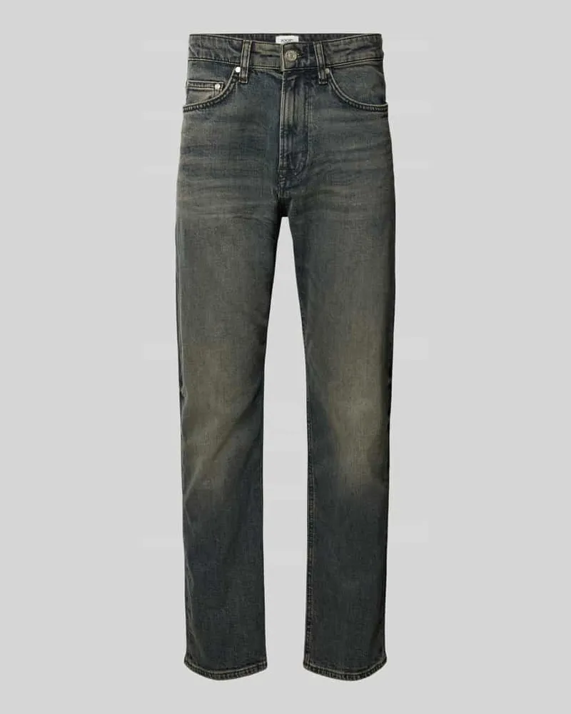 JOOP! Straight Fit Jeans aus Baumwoll-Mix Modell 'RAY Gruen