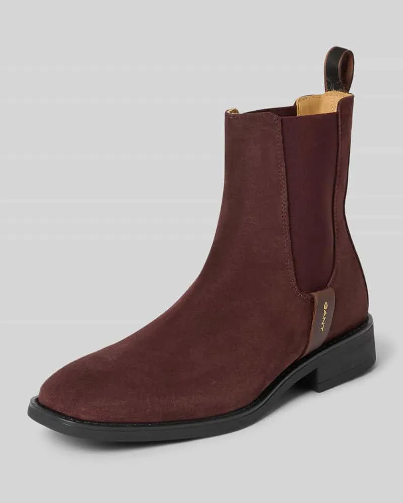 Gant Stiefeletten aus echtem Rindvelours Modell 'Fayy Bordeaux