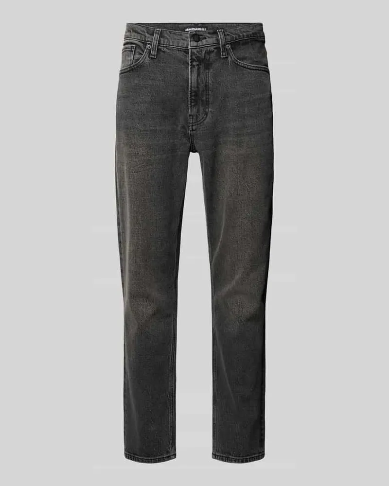 Armedangels Tapered Fit Jeans aus Bio-Baumwoll-Mix Modell 'MAAKX Mittelgrau