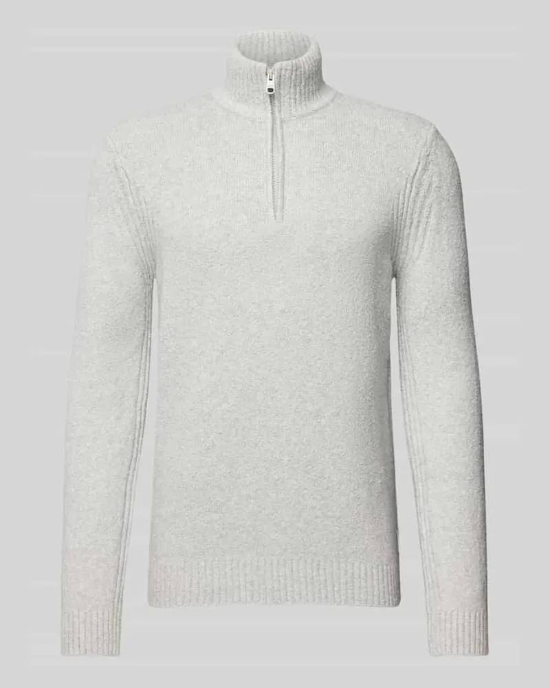 cinque Strickpullover mit Troyer-Kragen Modell 'CILUCA Kitt