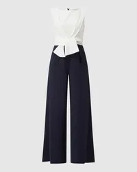 Vera Mont Jumpsuit mit U-Boot-Ausschnitt Marine