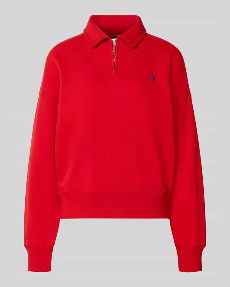 Ralph Lauren Regular Fit Pullover aus Baumwoll-Mix Rot