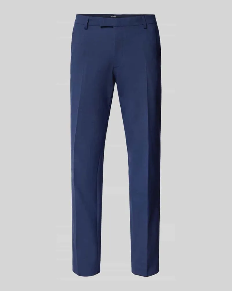 JOOP! Slim Fit Anzughose mit Bügelfalten Modell 'Blayr Blau