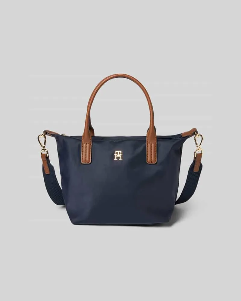 Tommy Hilfiger Umhängetasche mit echtem Leder-Besatz Modell 'POPETTE Marine