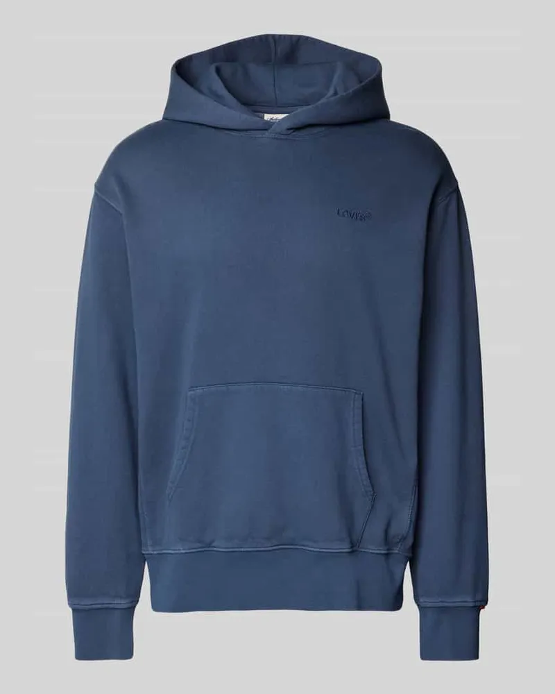 Levi's Hoodie mit Label-Stitching Jeansblau