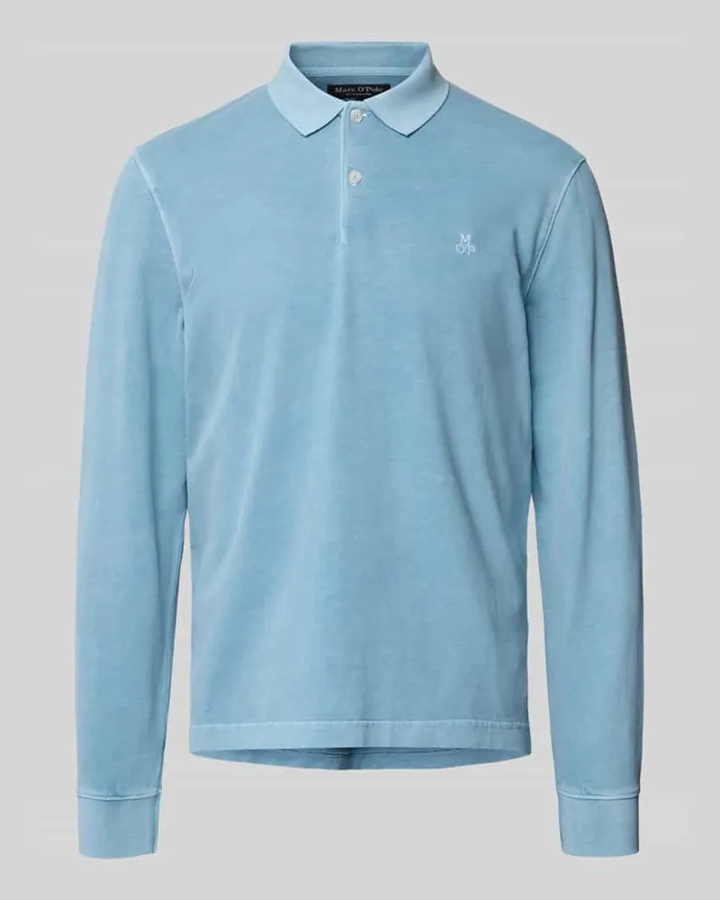 Marc O'Polo Regular Fit Poloshirt aus reiner Baumwolle Aqua