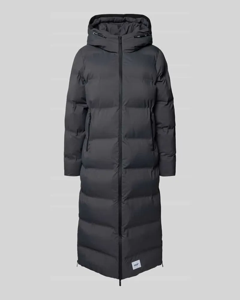khujo Steppmantel mit Label-Patch Modell 'Larea Anthrazit