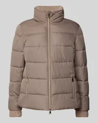 White Label Steppjacke mit Stehkragen Taupe