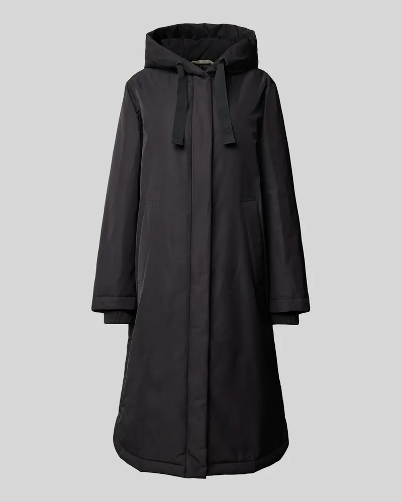 Marc O'Polo Regular Fit Parka mit Kapuze aus Polyester-Twill Black