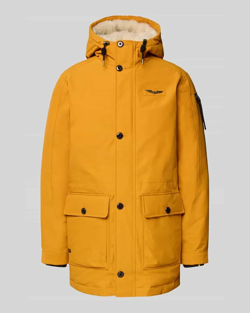 PME Legend Parka aus Baumwoll-Mix Modell 'AVIATION Gelb