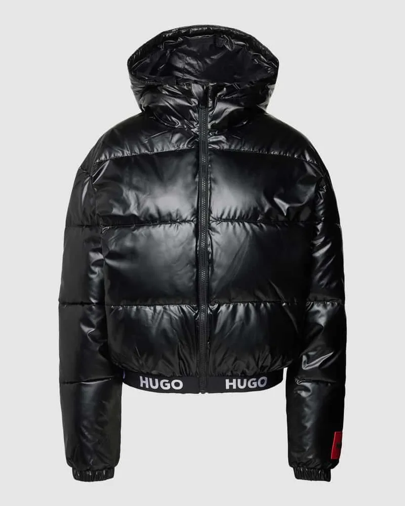 HUGO BOSS Steppjacke mit Label-Patch Modell 'Faryne Black